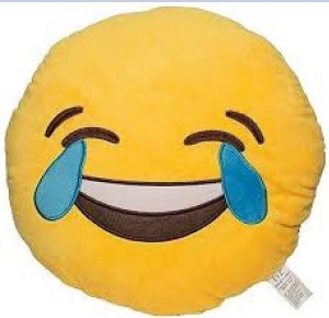 Baby Toys Pillow - Emoji smile Face Cushion - Yellow skyle.lk