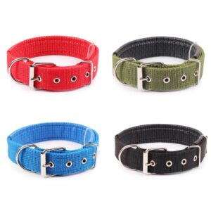 Adjustable Nylon Strap Dog Collar For Small And Big Pet Dogs Collars