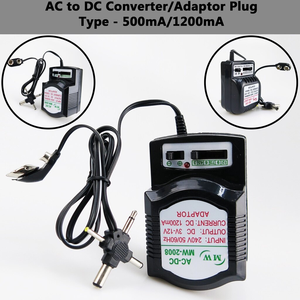 12V 500mA AC To DC Electr -3