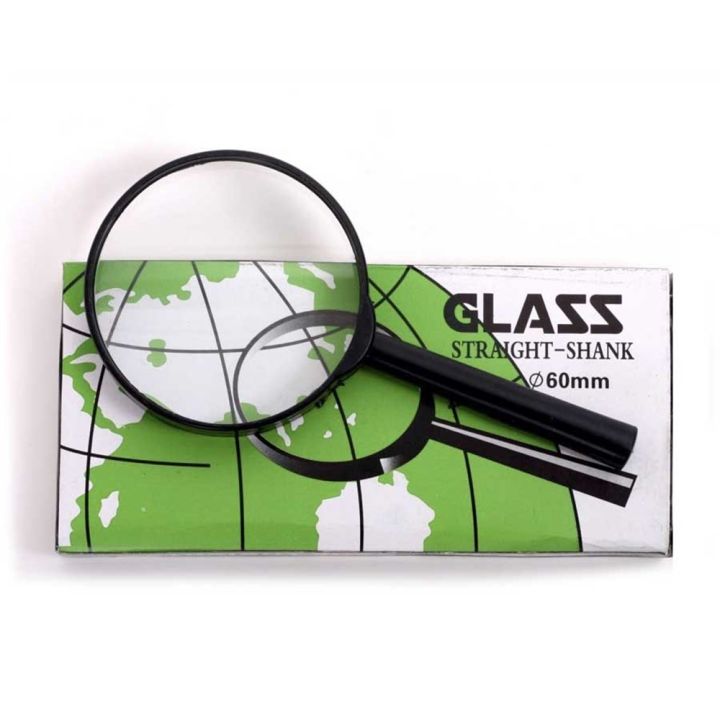 Portable Hand Magnifying Glass - Hand Magnifier Straight Shank Glass-1